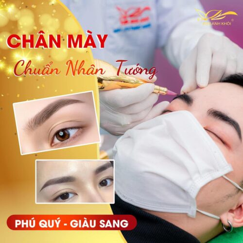 Phun chân mày nhân tướng đổi vận