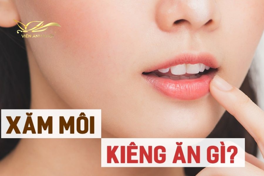 bổ sung thêm hoa quả, rau xanh, để tránh hiện tượng dị ứng hoặc để lại sẹo khi phun môi màu đỏ cam